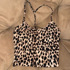 Victoria's Secret Leopard Print Workout Top
